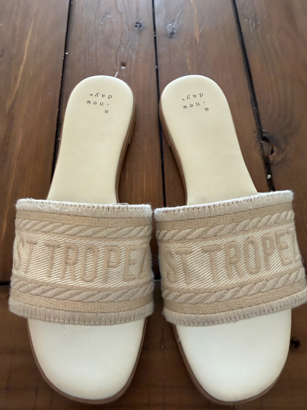 Target Ivory Rope Wedge Sandals